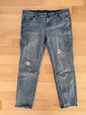 Buffalo David Bitton Jess Rip & Repair Mid-Rise Skinny Jeans